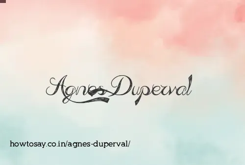 Agnes Duperval