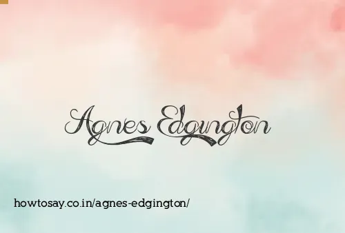 Agnes Edgington