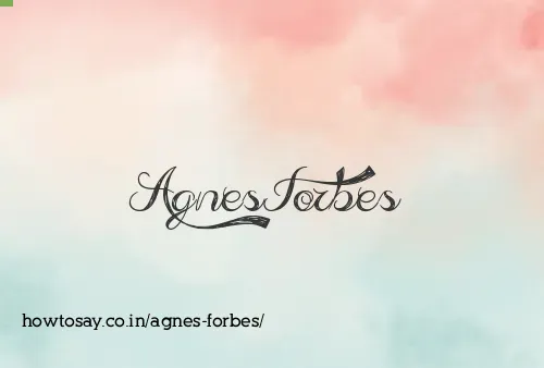 Agnes Forbes