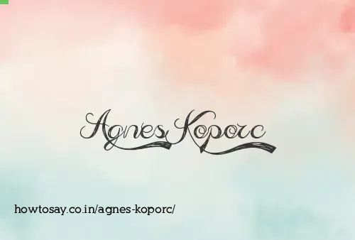 Agnes Koporc