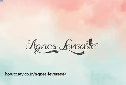 Agnes Leverette
