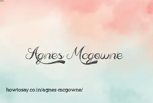 Agnes Mcgowne