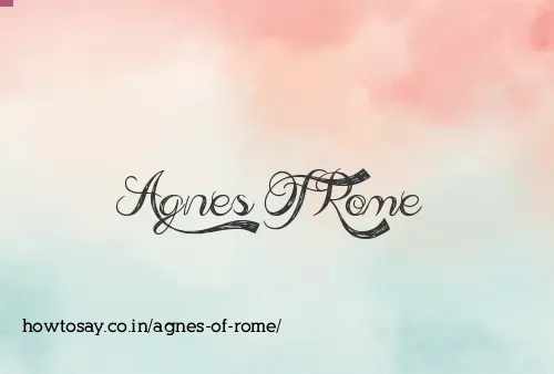 Agnes Of Rome