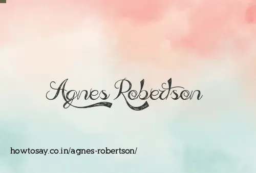Agnes Robertson