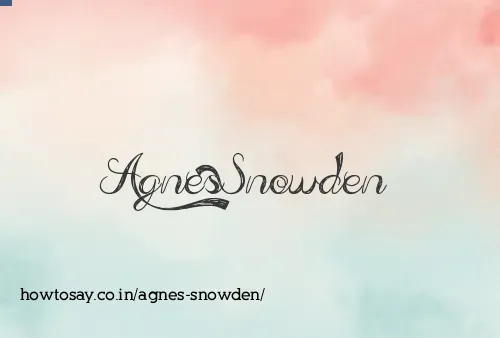 Agnes Snowden