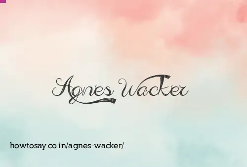 Agnes Wacker