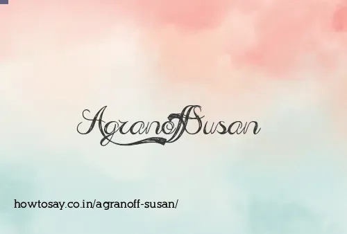 Agranoff Susan