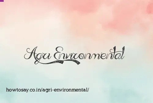 Agri Environmental