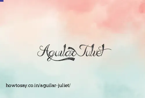 Aguilar Juliet