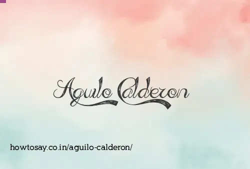 Aguilo Calderon