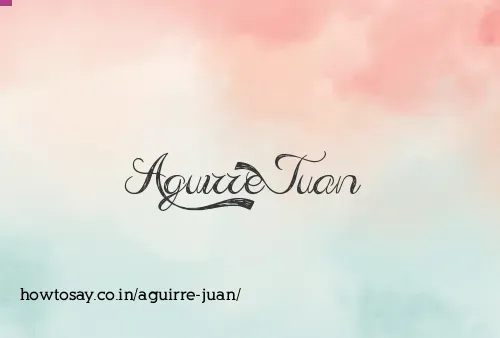 Aguirre Juan