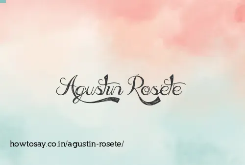Agustin Rosete