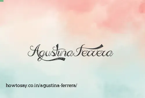 Agustina Ferrera