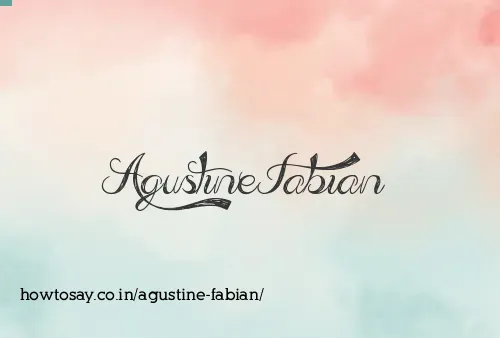 Agustine Fabian