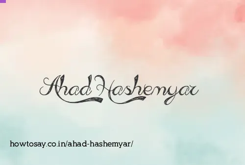Ahad Hashemyar