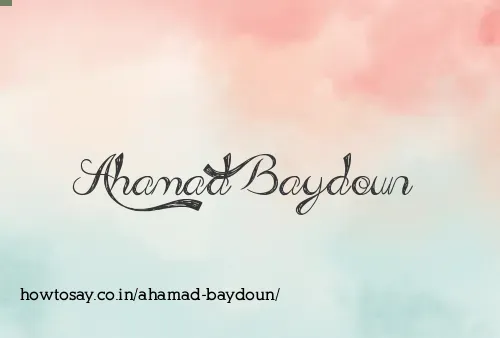 Ahamad Baydoun
