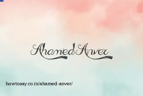 Ahamed Anver