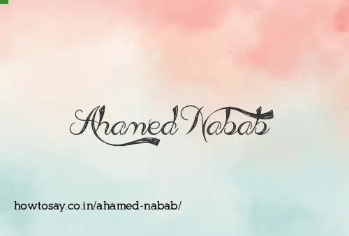 Ahamed Nabab