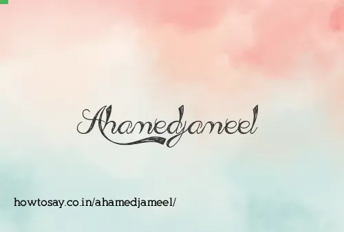Ahamedjameel