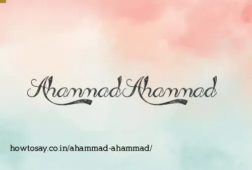 Ahammad Ahammad