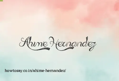 Ahime Hernandez