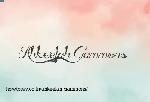 Ahkeelah Gammons
