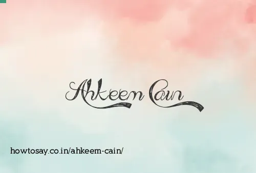 Ahkeem Cain