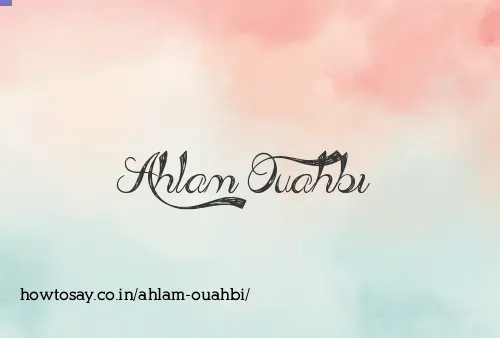 Ahlam Ouahbi