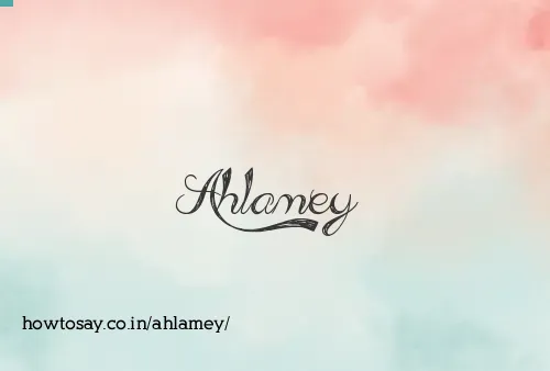 Ahlamey