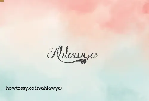 Ahlawya