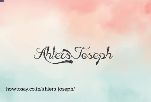 Ahlers Joseph