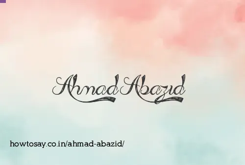 Ahmad Abazid