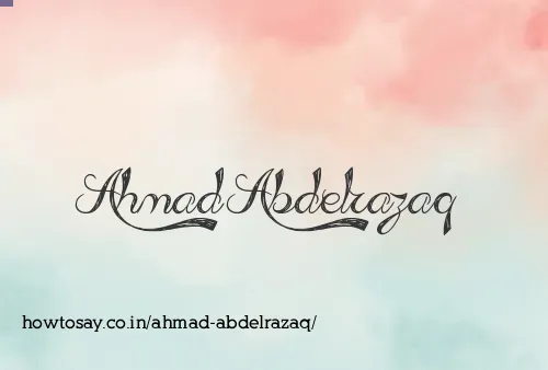 Ahmad Abdelrazaq