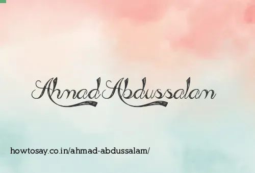 Ahmad Abdussalam