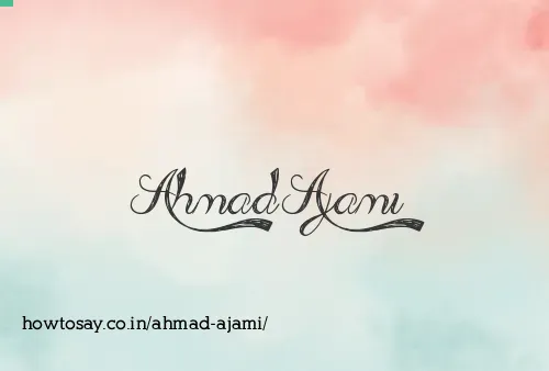 Ahmad Ajami