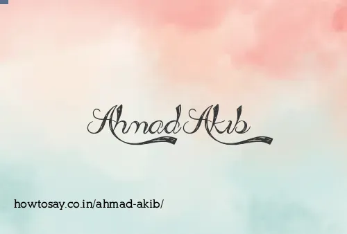 Ahmad Akib