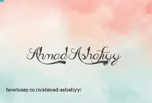 Ahmad Ashafiyy