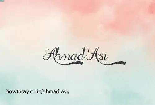Ahmad Asi