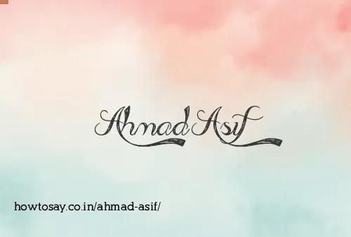 Ahmad Asif