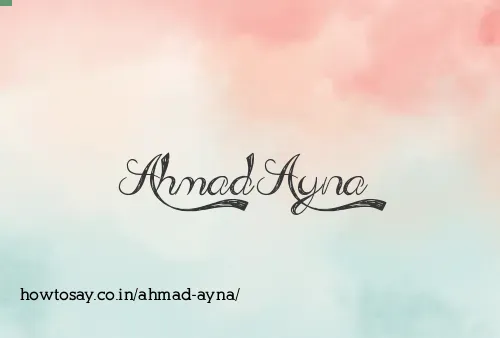 Ahmad Ayna