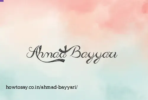 Ahmad Bayyari