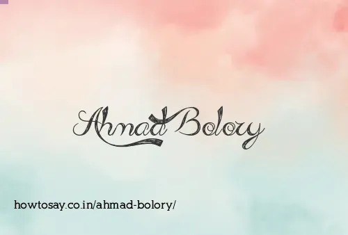 Ahmad Bolory