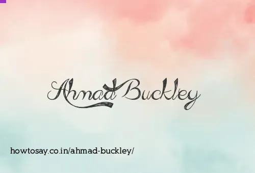 Ahmad Buckley