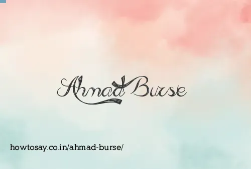 Ahmad Burse