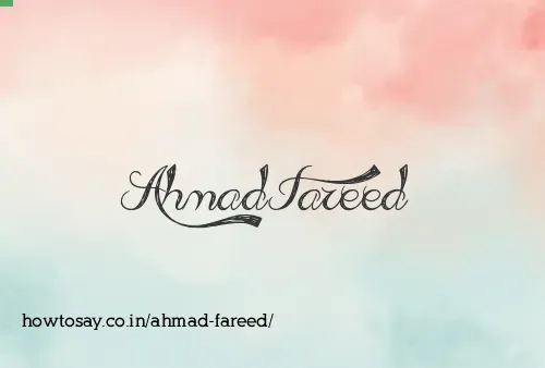 Ahmad Fareed