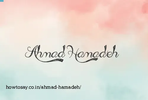 Ahmad Hamadeh