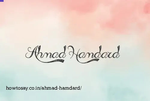 Ahmad Hamdard