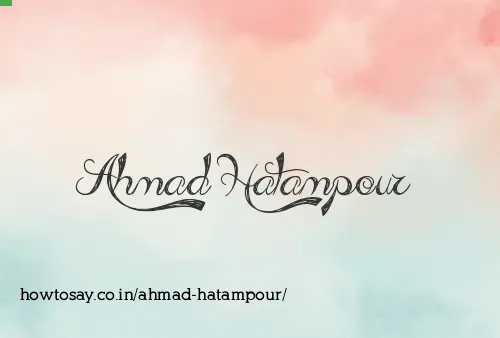 Ahmad Hatampour