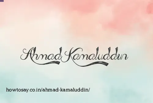 Ahmad Kamaluddin
