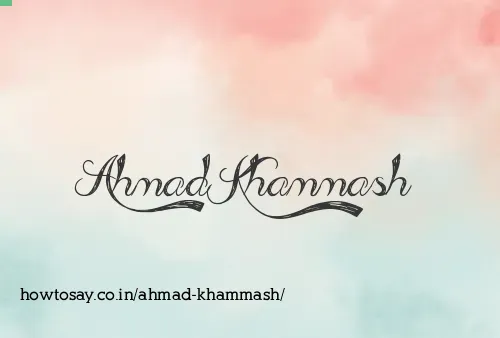 Ahmad Khammash